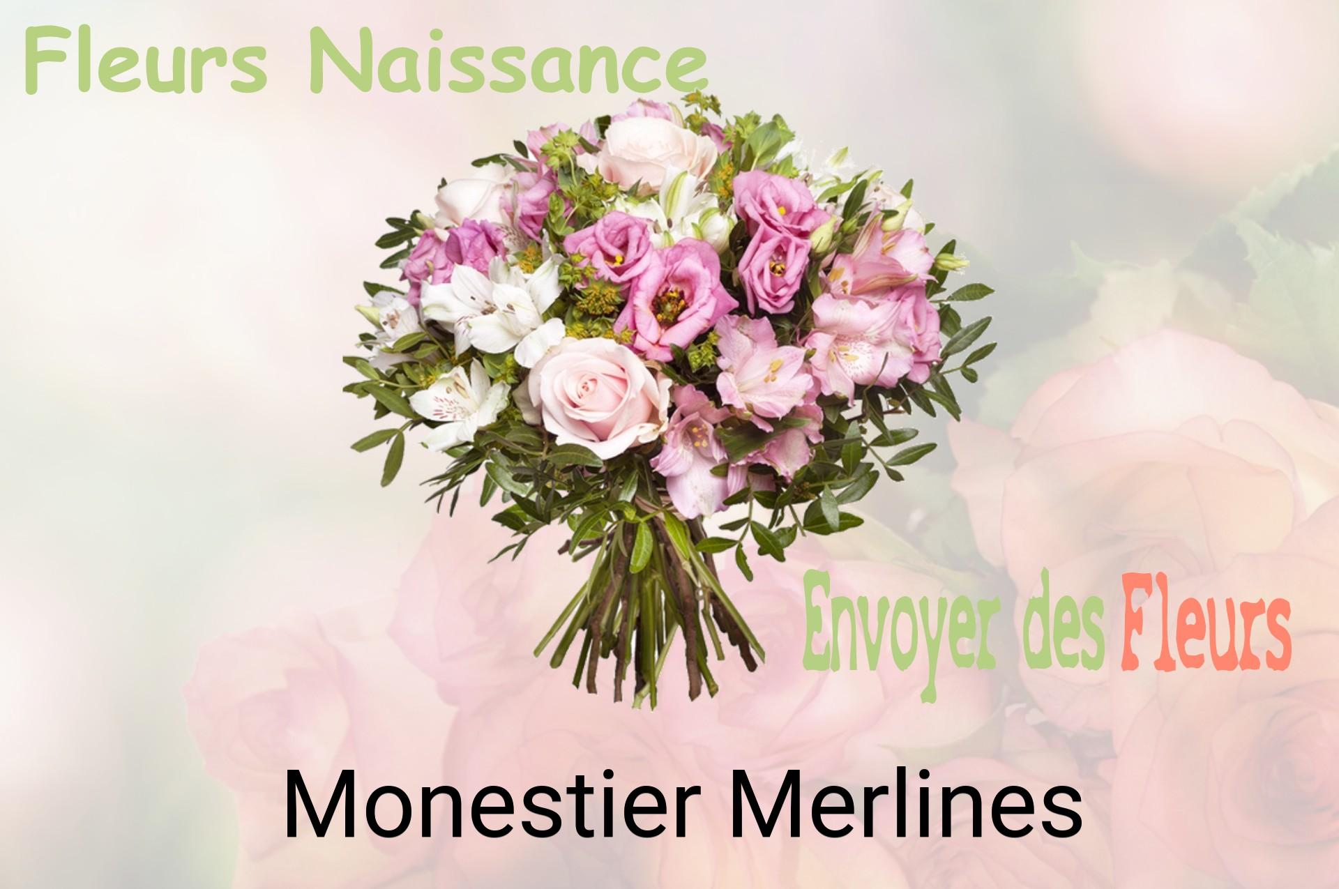 Bouquet de fleurs de naissance livré à Monestier-Merlines